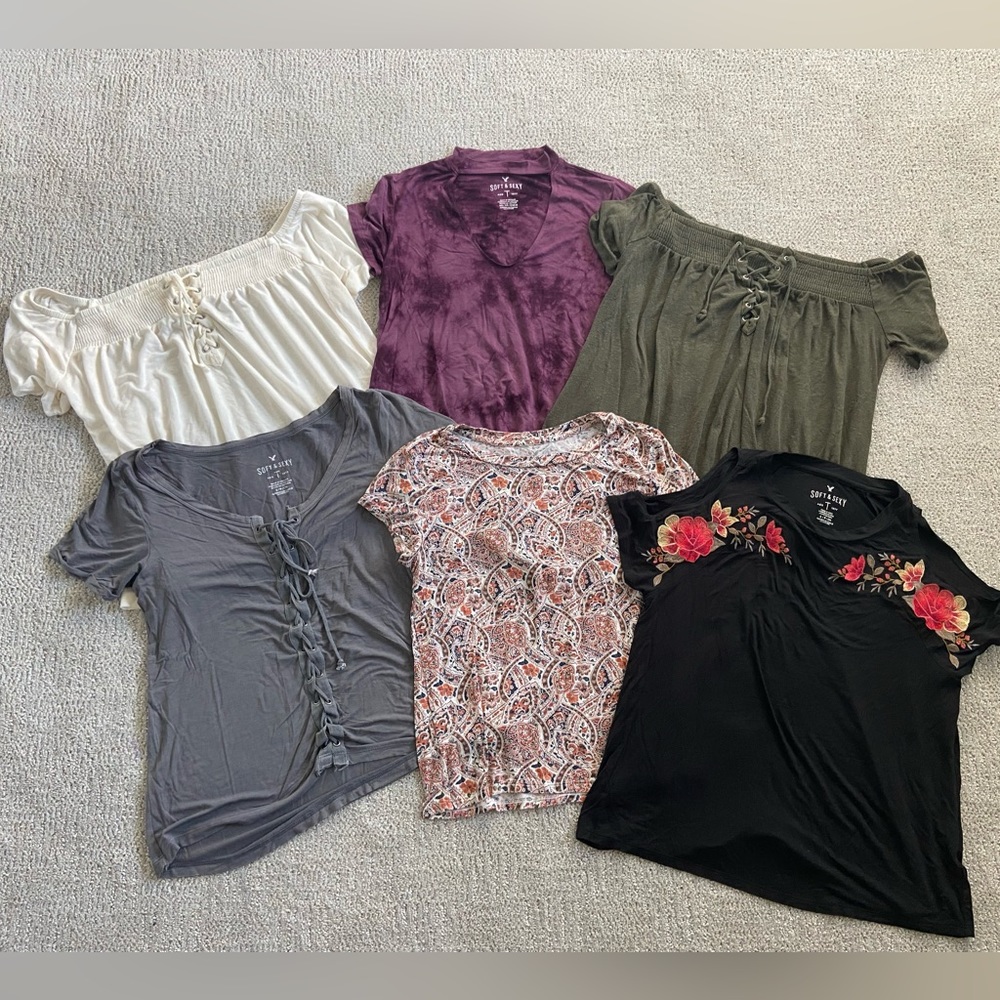 American Eagle Short Sleeve Shirt Bundle